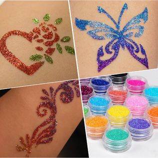 Glitzer Tattoos