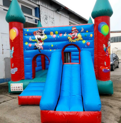 Hüpfburg Clown